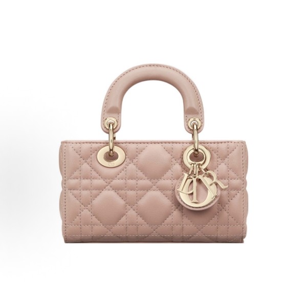 DIOR Lady D-Joy handbag, shoulder bag, crossbody bag, handbag, ultra-mini women\'s rose pink